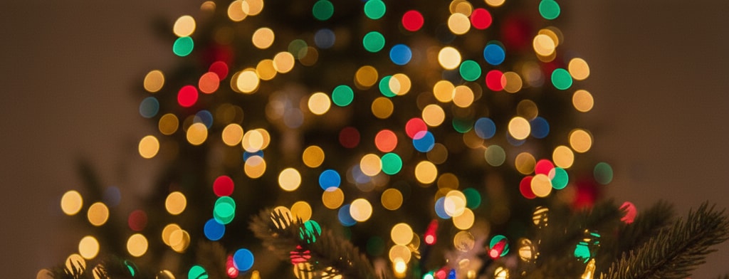 bokeh christmas lights Bloomington